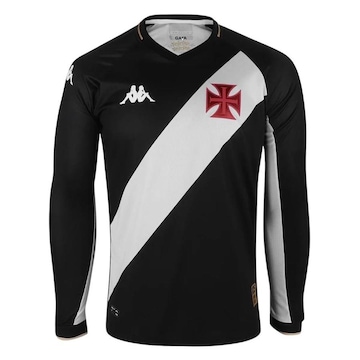 Camisa do Vasco da Gama I 2023/24 Kappa Manga Longa - Masculina