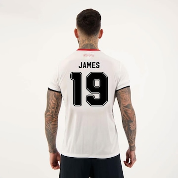 Camiseta do São Paulo Futfanatics Stencil 19 James - Masculina