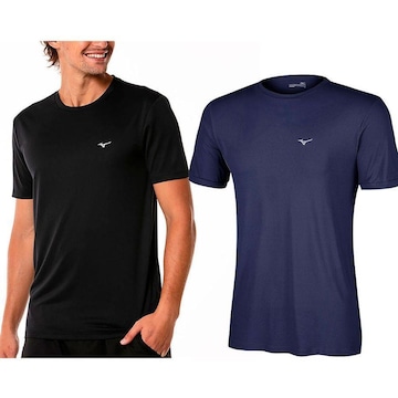 Kit de Camisetas Mizuno Nirvana - 2 Unidades - Masculino