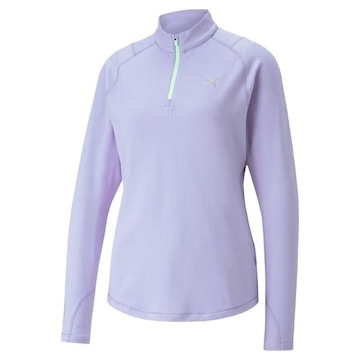 Camisa Puma Manga Longa Run Cloudspun 1/2 Zip - Feminina