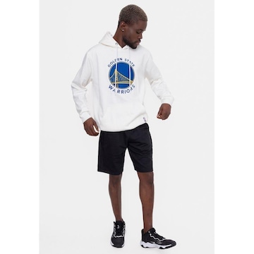 Blusão de Moletom Nba Feltro Logo Golden State Warriors - Masculino