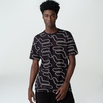 Camiseta Fila Letter Full Print - Masculina