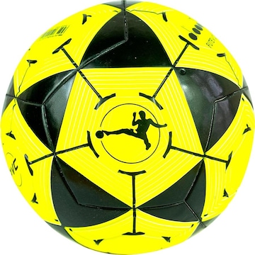 Bola de futebol de 145 mm amarela e laranja