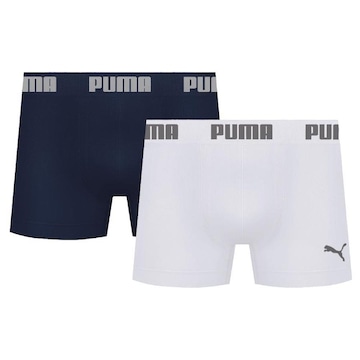 Kit Cuecas Boxer Puma Microfibra sem Costura - 2 unidades - Adulto