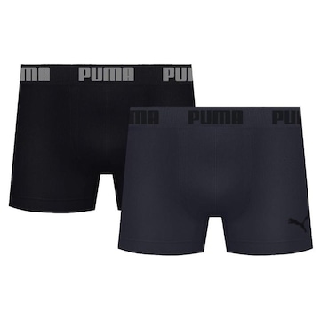 Kit Cuecas Boxer Puma Microfibra sem Costura - 2 unidades - Adulto