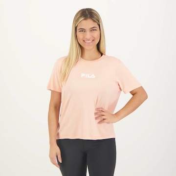 Camiseta Fila Letter Fit - Feminina