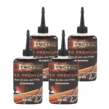 Kit de Cera Lubrificante Tectire Tec Premium Cera P.T.F.E ? 90ml - 4 Undades