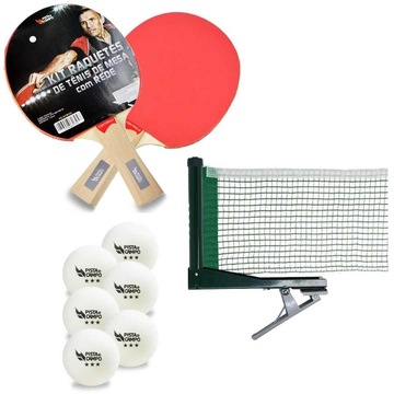 🏓 Kit tênis de mesa com suporte e rede PING-PONG — FIASMED