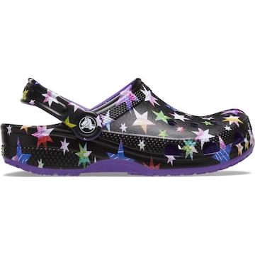 Sandália Crocs Classic Star Print Neon - Infantil