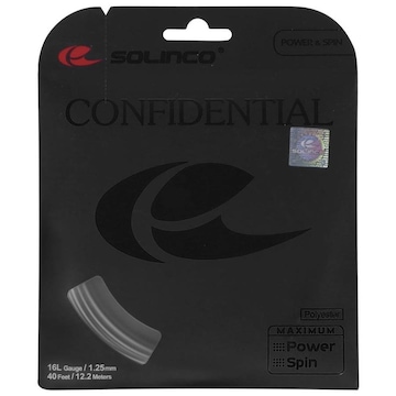 Corda Solinco Confidential 16L 1.25Mm Chumbo - Set Individual