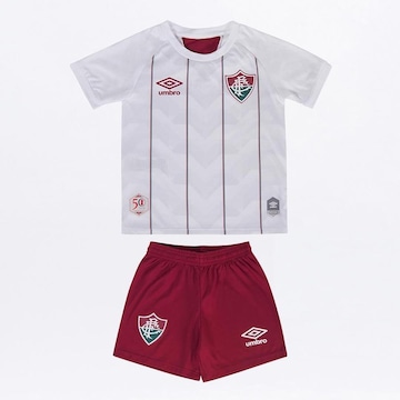 Kit Clube do Fluminense Oficial 2 2020 Umbro: Camisa + Calção - Infantil