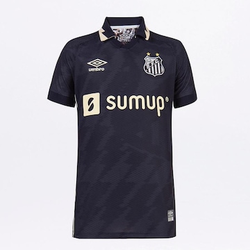 Camisa do Santos Of.3 2021 Umbro - Infantil
