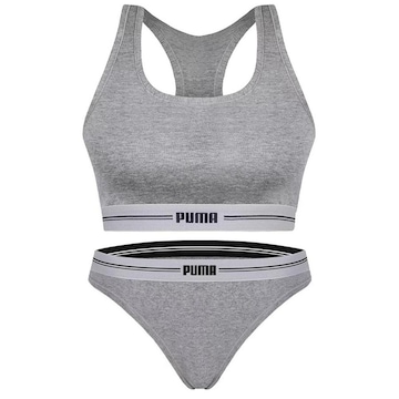 Conjunto Puma com Tops Fitness com Bojo + Calcinha - Feminino