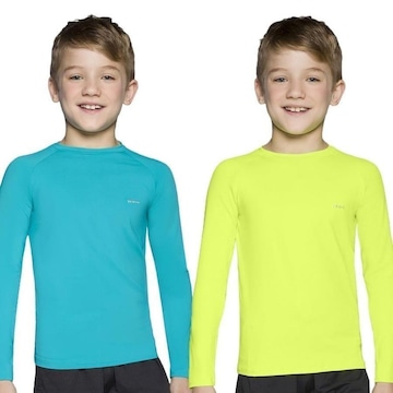 Kit Camisas Térmicas Selene Proteção Uv50+ - 2 unidades - Infantil