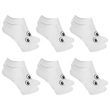 Kit Meias Sapatilha Esporte Legal Invisível - 6 Pares - Masculina