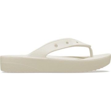 Chinelo Crocs Classic Plataform Flip Bone - Unissex