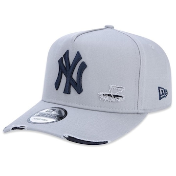 Boné Aba Curva New Era 9Forty A-Frame Mlb New York Yankees Destroyed - Strapback - Masculino