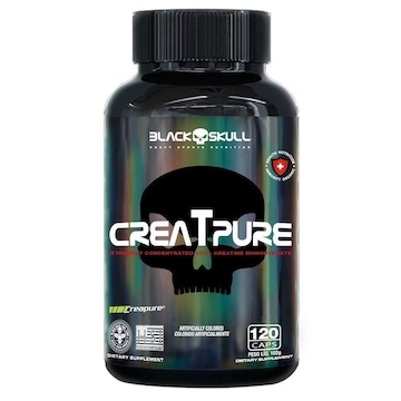 Creatina Creapure - 120 Caps - Black Skull