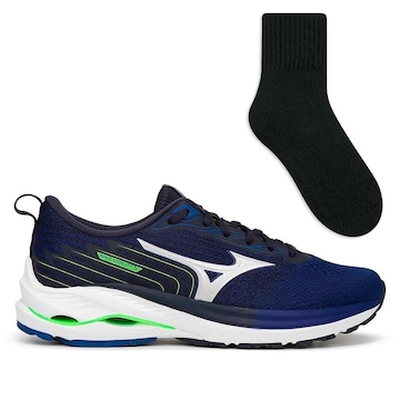 Tênis Mizuno Wave Vitality 5 Corrida + Meia Color Sports - Masculino