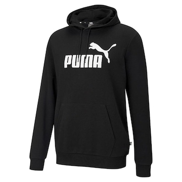 Blusão de Moletom com Capuz Puma Canguru Ess Big Logo - Masculino