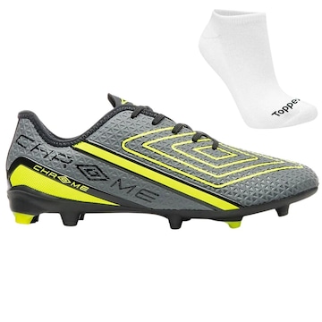 Chuteira de Campo Umbro Chrome + Meias - Adulto