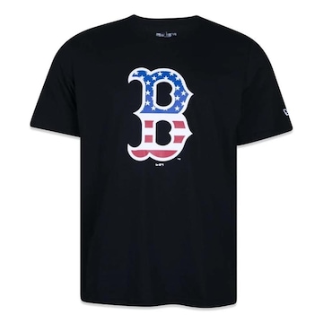 Camiseta New Era Boston Red Sox Core Usa - Masculina