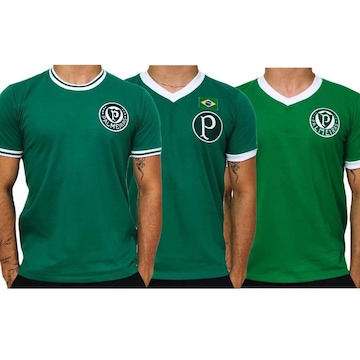 Kit Camisa do Palmeiras Retro Históricas Betel - 3 unidades - Masculino