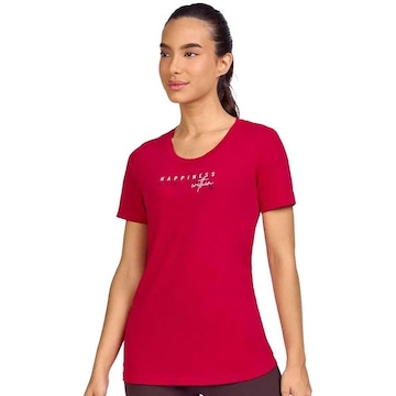 Camiseta Alto Giro Skin Fit Inspiracional - Feminina