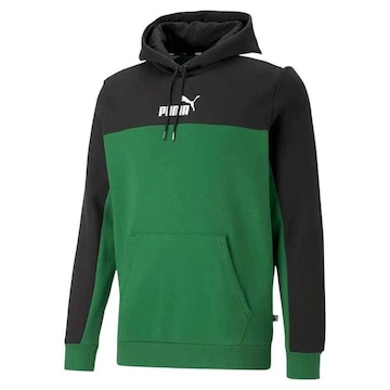 Blusão de Moletom com Capuz Puma Essentials Plus Block - Masculino