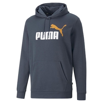 Blusão de Moletom com Capuz Puma Ess Plus Tone Big Logo - Masculino