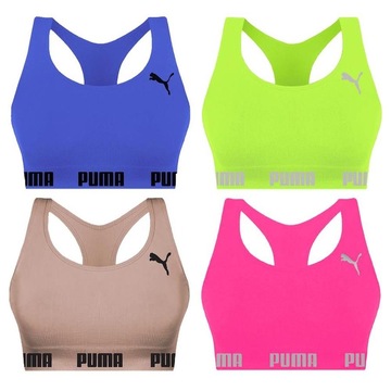 Kit Tops Puma Nadador sem Costura - 4 Unidades - Feminino