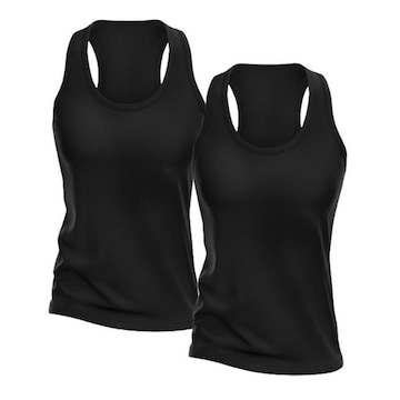 Kit Camisetas Regata Dellas Fit Dry Nadador - Feminina - 2 unidades