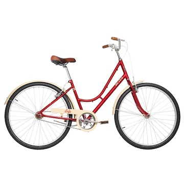 Bicicleta Aro 26 Blitz Vintage Retro Style 6V Câmbio Shimano