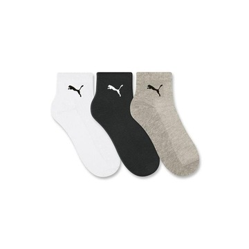 Kit Meias Cano Médio Puma Logo - 3 Pares - Masculina