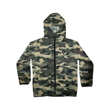 Jaqueta Corta Vento Wss Light Camuflado Diamond - Infantil