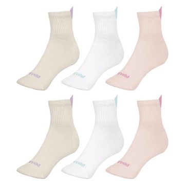 Kit Meias Cano Médio Puma Esportiva - 34 a 39 - 6 Pares - Feminina