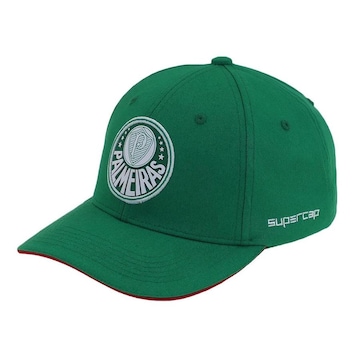 Boné Aba Curva Palmeiras Supercap Silk Frontal - Strapback - Adulto