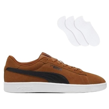 Tênis Puma Smash V2 - Masculino + 3 Pares de Meias