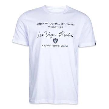 Camiseta New Era NFL Las Vegas Raiders Minimal Label - Masculina