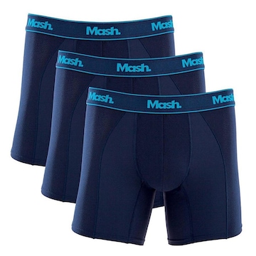 Kit de Cueca Boxer Mash Microfibra Active - 3 unidades - Adulto