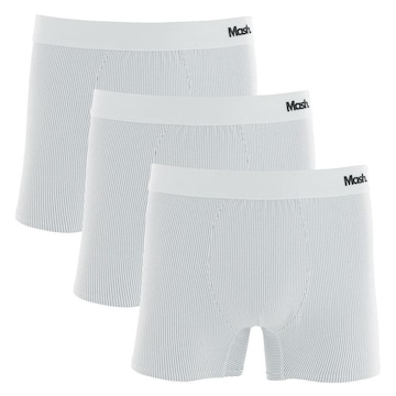 Kit de Cueca Boxer Mash Microfibra Risca de Giz - 3 unidades - Adulto