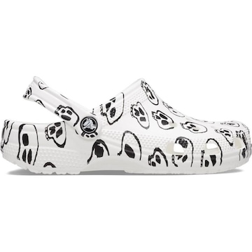 Sandália Crocs Classic Skull Print Clog - Unissex