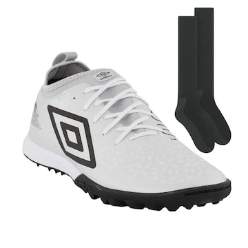 Chuteira Society Umbro Adamant Club + 1 Par de Meiões - Adulto