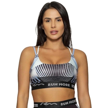 Top Fitness com Bojo Run More Color Band - Feminino