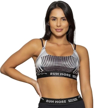 Top Fitness com Bojo Run More Color Band - Feminino