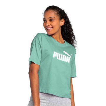Blusa Cropped Puma Essentials Logo - Feminina