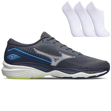 Tenis Mizuno Wave Falcon 5 + 3 Pares Meia - Masculino