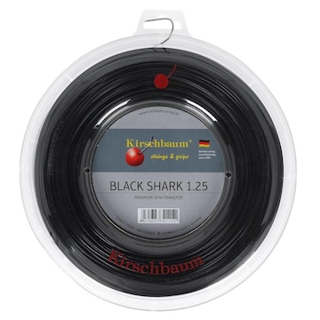 Corda para Raquete de Tênis Kirschbaum Black Shark 17L 1.25Mm Rolo com 200 Metros