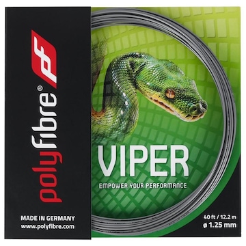 Corda para Raquete de Tênis Polyfibre Viper 17L 1.25mm Set Individual