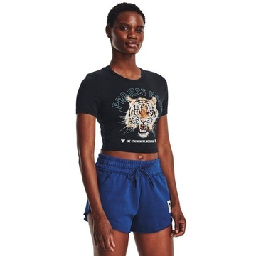 Blusa Cropped Under Armour Project Rock Stay Hungry - Feminina
